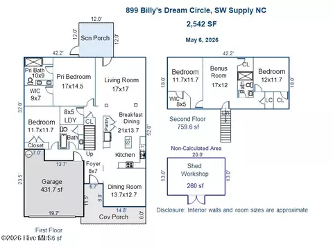 899 Billys Dream Cir SW, Supply, NC 28462