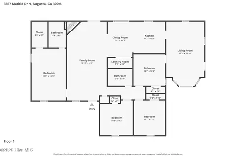 3667 Madrid Dr N, Augusta, GA 30906