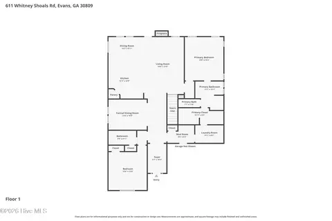 611 Whitney Shoals Rd, Evans, GA 30809