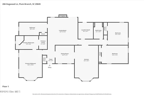 206 Dogwood Ln, Plum Branch, SC 29845