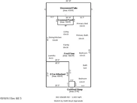 Floorplan - 302 Ginger Dr, New Bern, NC 28560 photo 2 of 2