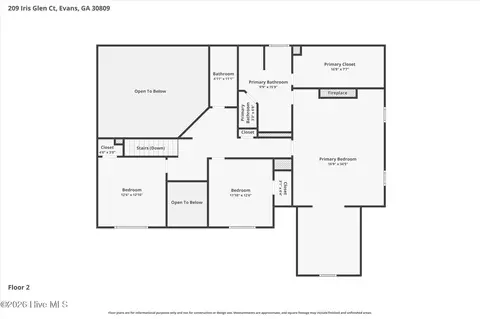 Floorplan - 209 Iris Glen Ct, Evans, GA 30809 photo 7 of 8