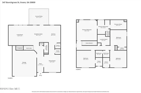 Floorplan - 547 Bunchgrass St, Evans, GA 30809 photo 1 of 6