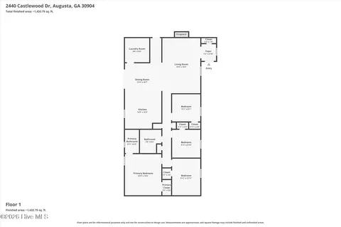 2440 Castlewood Dr, Augusta, GA 30904