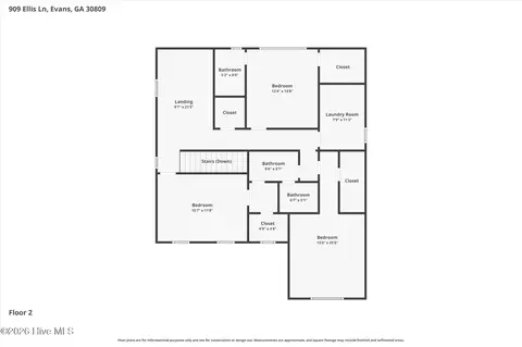 Floorplan - 909 Ellis Ln, Evans, GA 30809 photo 3 of 3
