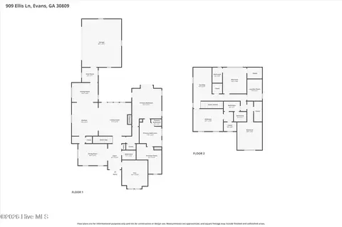 Floorplan - 909 Ellis Ln, Evans, GA 30809 photo 1 of 3