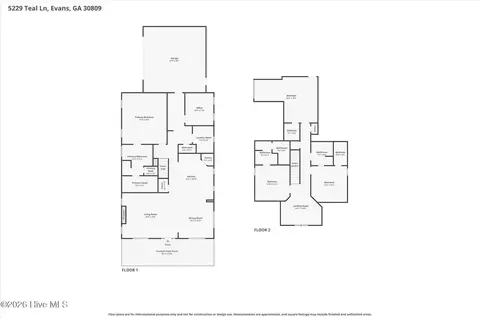 Floorplan - 5229 Teal Ln, Evans, GA 30809 photo 2 of 4