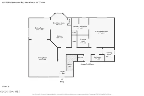 4421 N Browntown Rd, Battleboro, NC 27809
