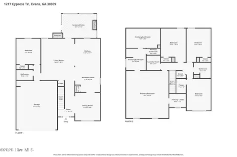 Floorplan - 1217 Cypress Trl, Evans, GA 30809 photo 1 of 1
