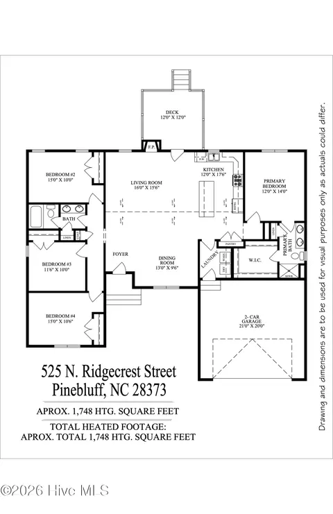 525 N Ridgecrest St, Pinebluff, NC 28373