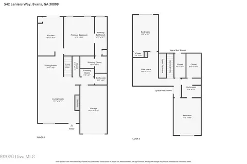 Floorplan - 542 Laniers Way, Evans, GA 30809 photo 3 of 3