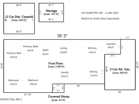 103 Quartre Cir, New Bern, NC 28560