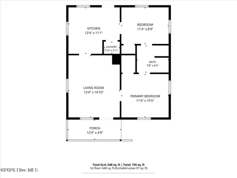 Floorplan - 919 West St, Smithfield, NC 27577 photo 1 of 1