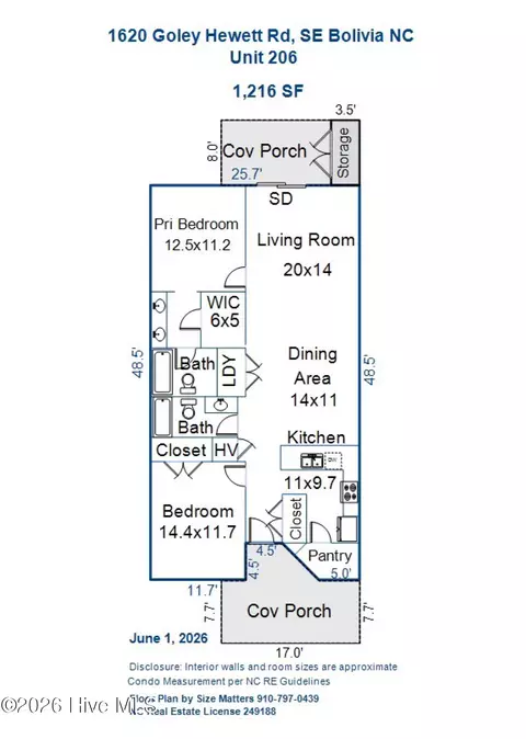 1620 Goley Hewett Rd SE UNIT 206, Bolivia, NC 28422