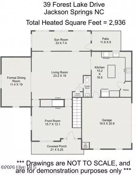 Floorplan - 39 Forest Lake Dr, Jackson Springs, NC 27281 photo 3 of 4