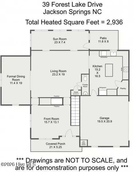 Floorplan - 39 Forest Lake Dr, Jackson Springs, NC 27281 photo 1 of 4