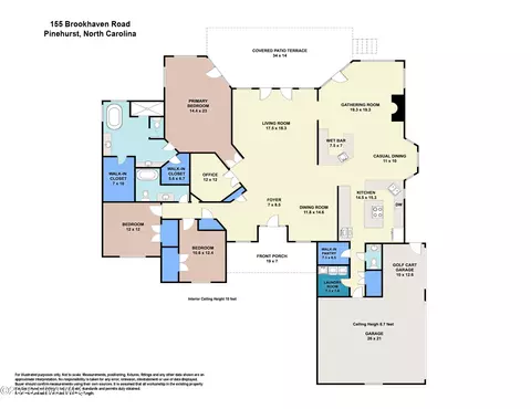 Floorplan - 155 Brookhaven Rd, Pinehurst, NC 28374 photo 1 of 1