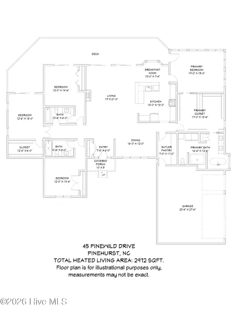 Floorplan - 45 Pinewild Dr, Pinehurst, NC 28374 photo 1 of 1