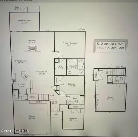 Floorplan - 512 Azalea Dr, Hampstead, NC 28443 photo 1 of 1