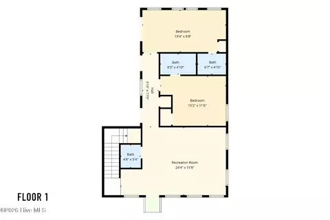 Floorplan - 24204 Caribbean Ct, Rodanthe, NC 27968 photo 1 of 4