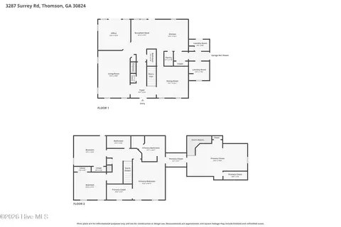 Floorplan - 3287 Surrey Rd, Thomson, GA 30824 photo 3 of 3