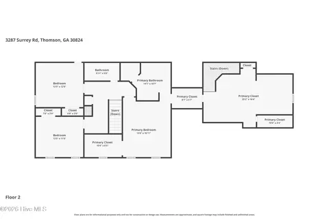Floorplan - 3287 Surrey Rd, Thomson, GA 30824 photo 2 of 3