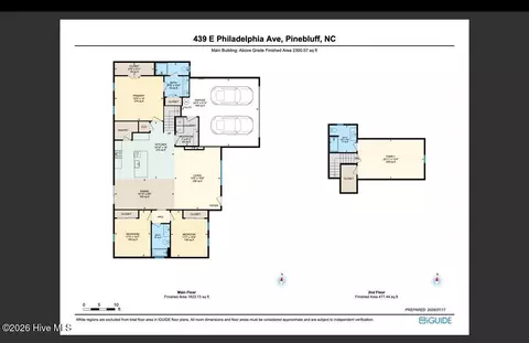 Floorplan - 439 E Philadelphia Ave, Pinebluff, NC 28373 photo 4 of 6