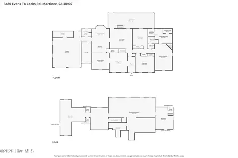 Floorplan - 3480 Evans To Locks Rd, Martinez, GA 30907 photo 1 of 3