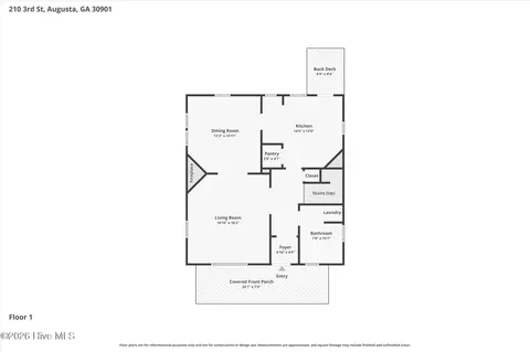 Floorplan - 210 3rd St, Augusta, GA 30901 photo 2 of 3