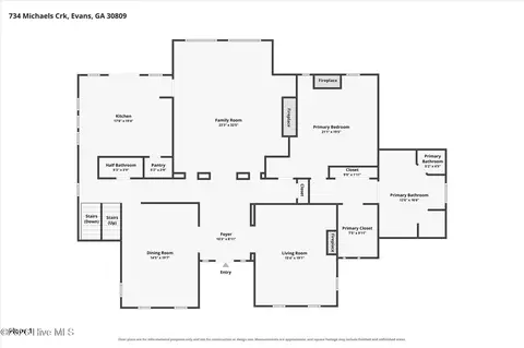 Floorplan - 734 Michaels Crk, Evans, GA 30809 photo 5 of 7