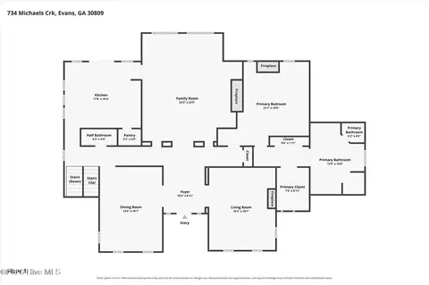 Floorplan - 734 Michaels Crk, Evans, GA 30809 photo 2 of 7