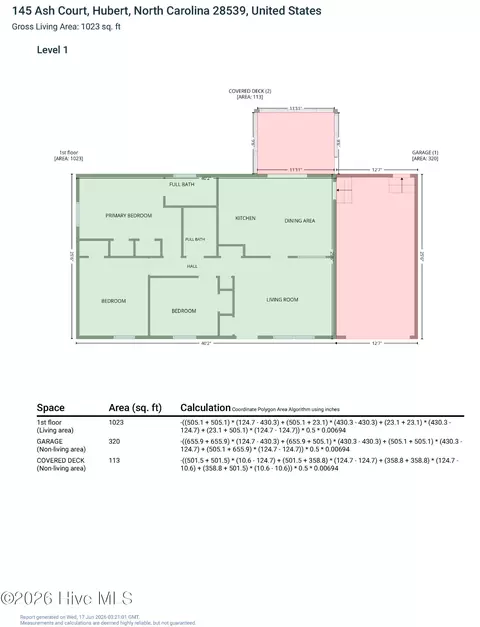 Floorplan - 145 Ash Ct, Hubert, NC 28539 photo 2 of 2