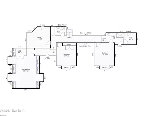 Floorplan - 184 Olde Point Rd, Hampstead, NC 28443 photo 2 of 2