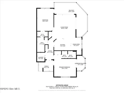 Floorplan - 816 Colony Pl SW # D, Sunset Beach, NC 28468 photo 1 of 1