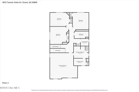 Floorplan - 4872 Tanner Oaks Dr, Evans, GA 30809 photo 3 of 8