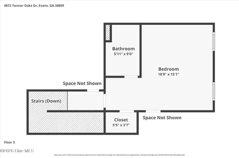 Floorplan - 4872 Tanner Oaks Dr, Evans, GA 30809 photo 4 of 8