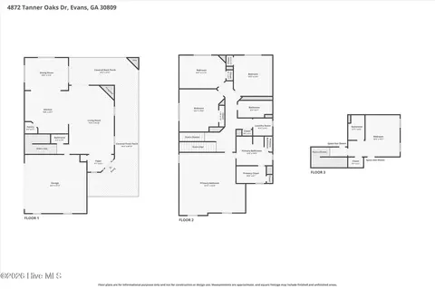Floorplan - 4872 Tanner Oaks Dr, Evans, GA 30809 photo 5 of 8