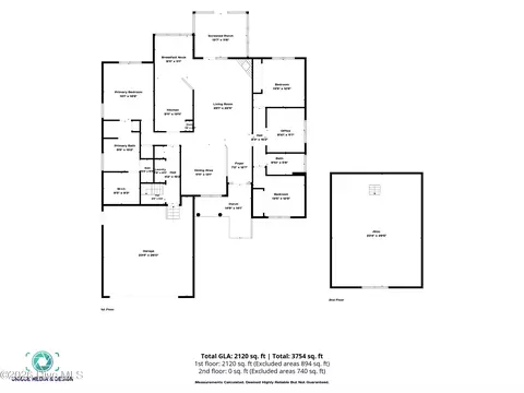 Floorplan - 728 Highlands Dr, Hampstead, NC 28443 photo 3 of 4