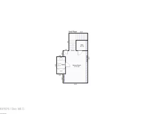 Floorplan - 126 Jackline Dr, Hampstead, NC 28443 photo 2 of 2
