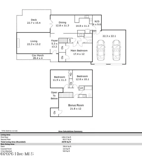 Floorplan - 113 Bellowing Doe Rd, Hampstead, NC 28443 photo 1 of 1