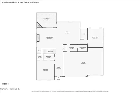 Floorplan - 430 Bronco Pass, Evans, GA 30809 photo 1 of 2