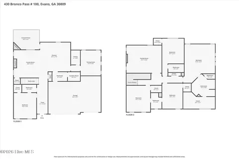 Floorplan - 430 Bronco Pass, Evans, GA 30809 photo 2 of 2