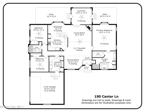 Floorplan - 190 Canter Ln, Pinehurst, NC 28374 photo 1 of 1