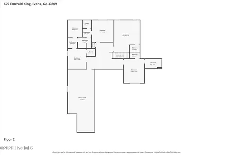 Floorplan - 629 Emerald Xing, Evans, GA 30809 photo 4 of 4