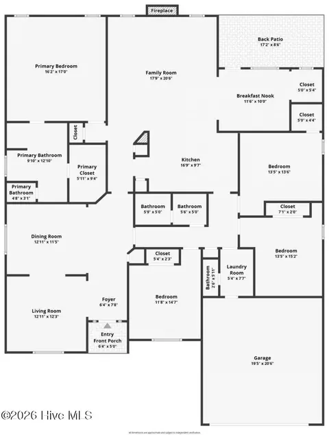 Floorplan - 703 Harrison Dr, Evans, GA 30809 photo 1 of 1