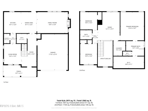 Floorplan - 91 W Conolly Ct, Hampstead, NC 28443 photo 1 of 1