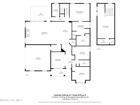 Floorplan - 178 Kinkaid Ct, Hampstead, NC 28443 photo 1 of 2