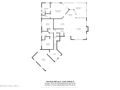 Floorplan - 142 Oakleaf Dr, Pine Knoll Shores, NC 28512 photo 1 of 6