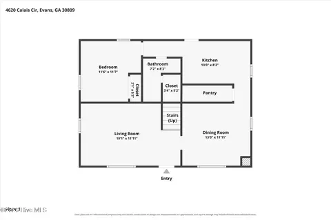 Floorplan - 4620 Calais Cir, Evans, GA 30809 photo 2 of 3