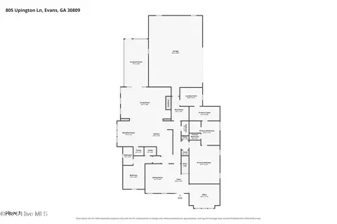 Floorplan - 805 Upington Ln, Evans, GA 30809 photo 2 of 3